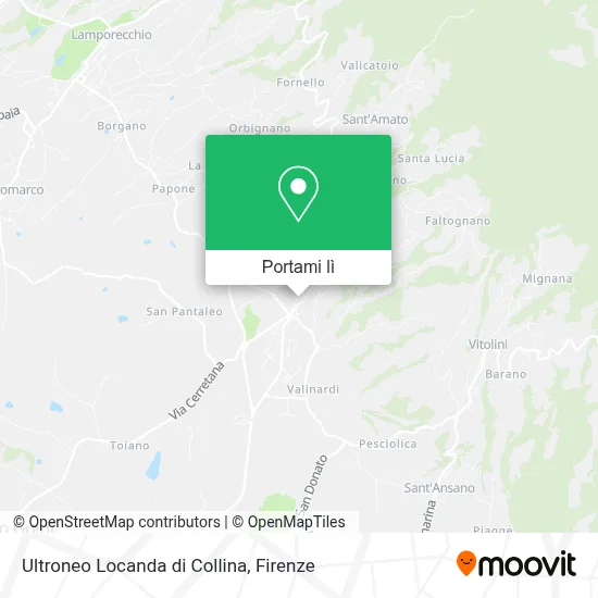 Mappa Ultroneo Locanda di Collina