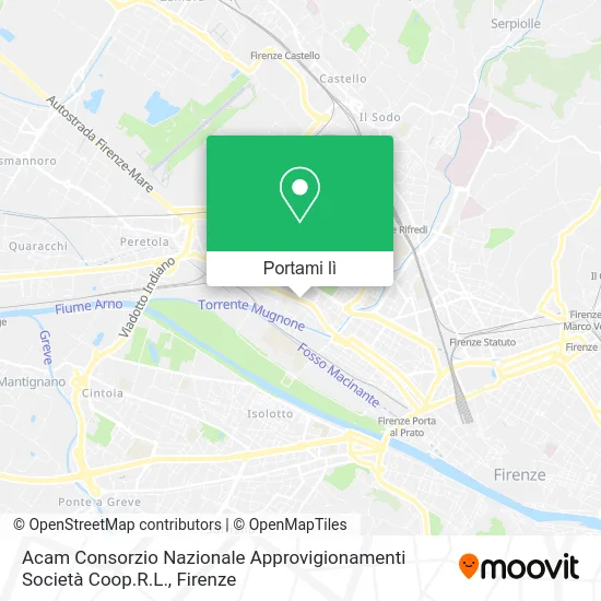 Mappa Acam Consorzio Nazionale Approvigionamenti Società Coop.R.L.