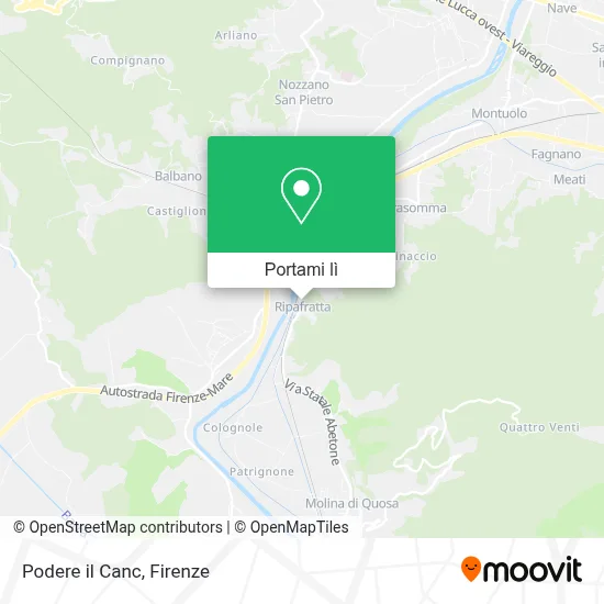 Mappa Podere il Canc