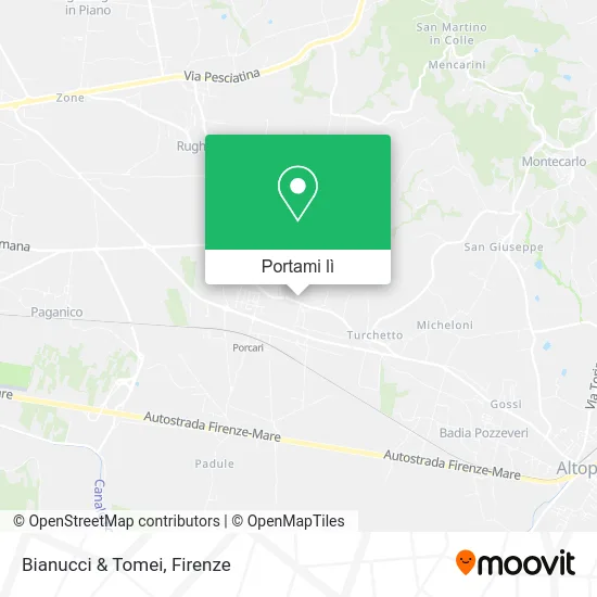 Mappa Bianucci & Tomei