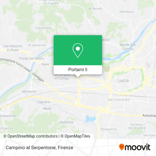 Mappa Campino al Serpentone