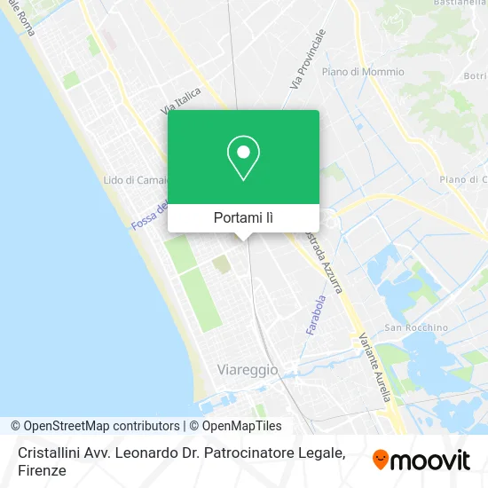 Mappa Cristallini Avv. Leonardo Dr. Patrocinatore Legale