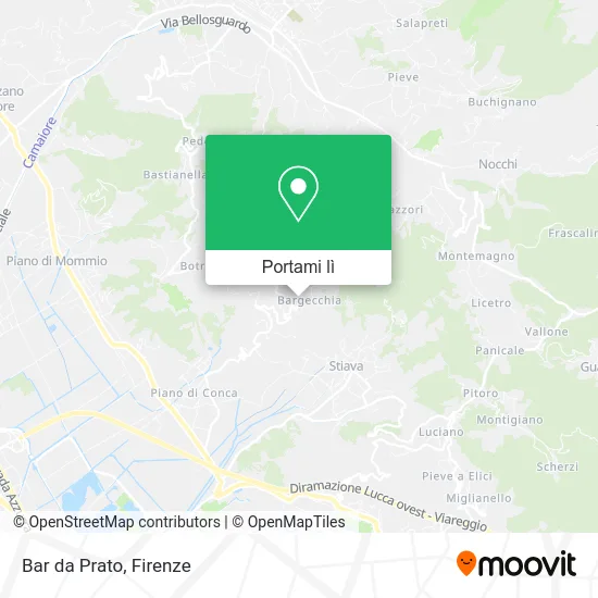 Mappa Bar da Prato