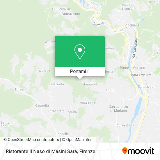Mappa Ristorante Il Naso di Masini Sara