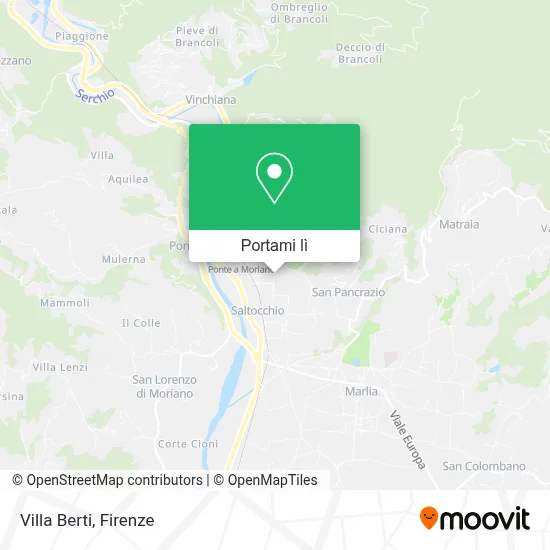 Mappa Villa Berti