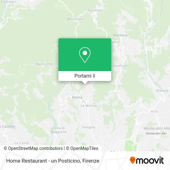 Mappa Home Restaurant - un Posticino