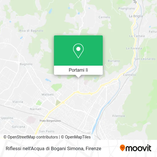 Mappa Riflessi nell'Acqua di Bogani Simona