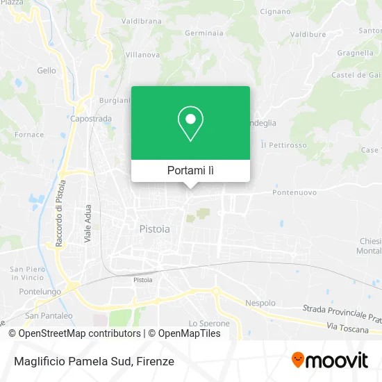 Mappa Maglificio Pamela Sud