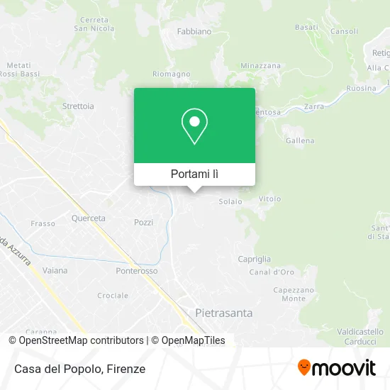 Mappa Casa del Popolo