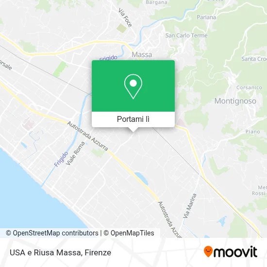 Mappa USA e Riusa Massa