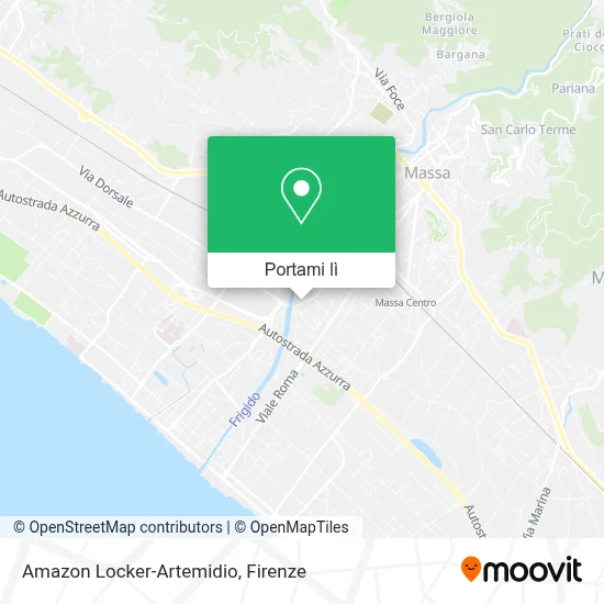 Mappa Amazon Locker-Artemidio