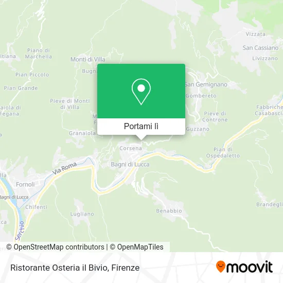 Mappa Ristorante Osteria il Bivio