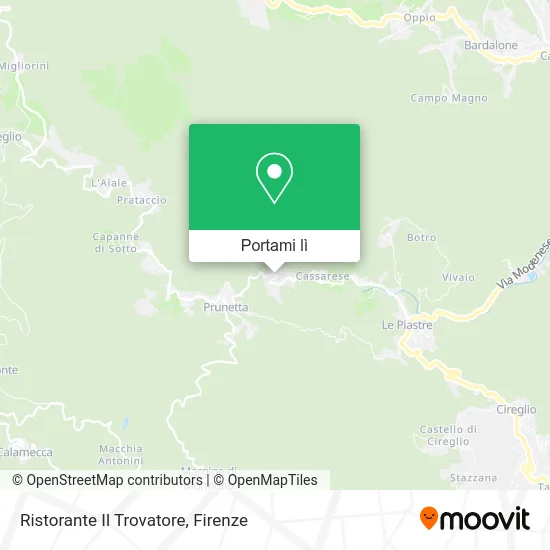 Mappa Ristorante Il Trovatore