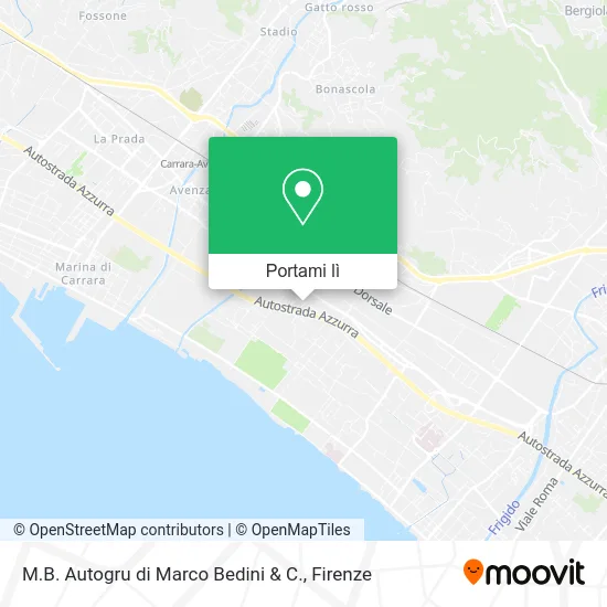Mappa M.B. Autogru di Marco Bedini & C.