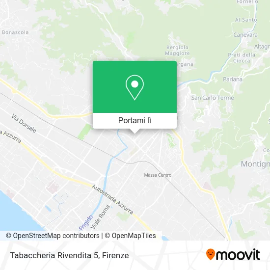 Mappa Tabaccheria Rivendita 5