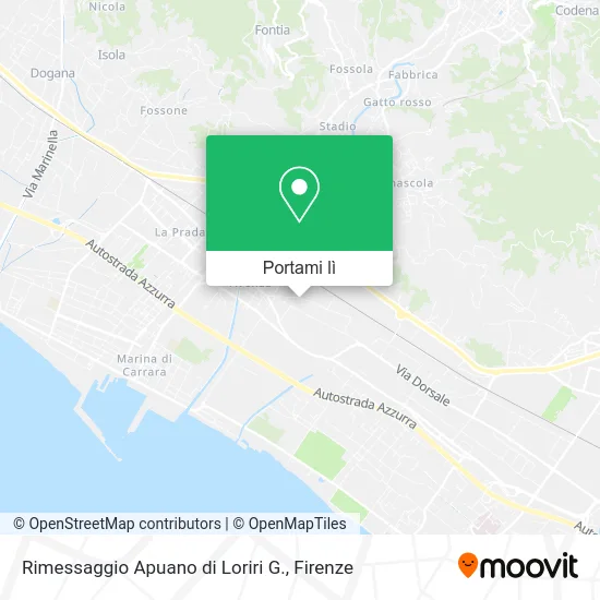 Mappa Rimessaggio Apuano di Loriri G.