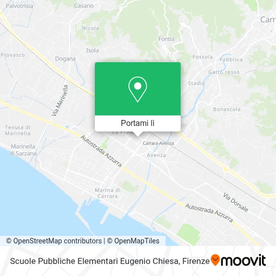 Mappa Scuole Pubbliche Elementari Eugenio Chiesa