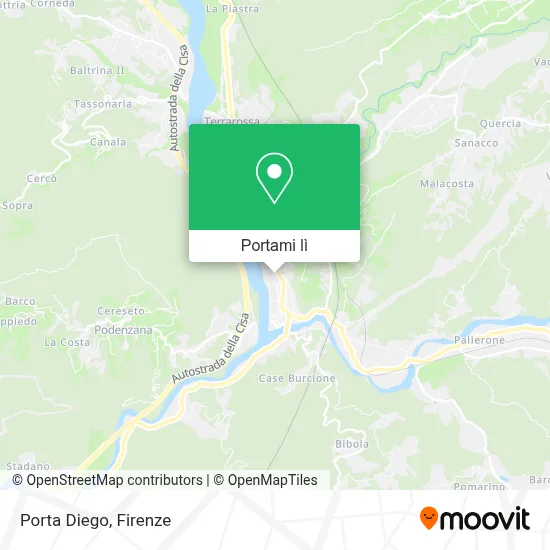 Mappa Porta Diego