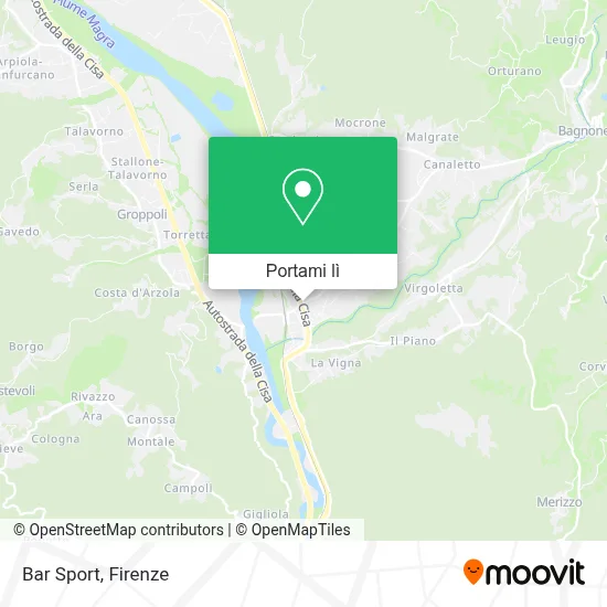 Mappa Bar Sport