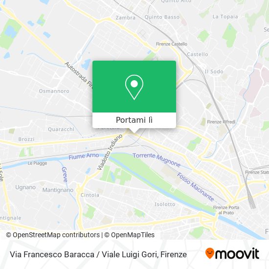 Mappa Via Francesco Baracca / Viale Luigi Gori