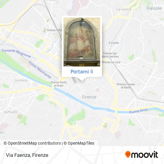 Mappa Via Faenza