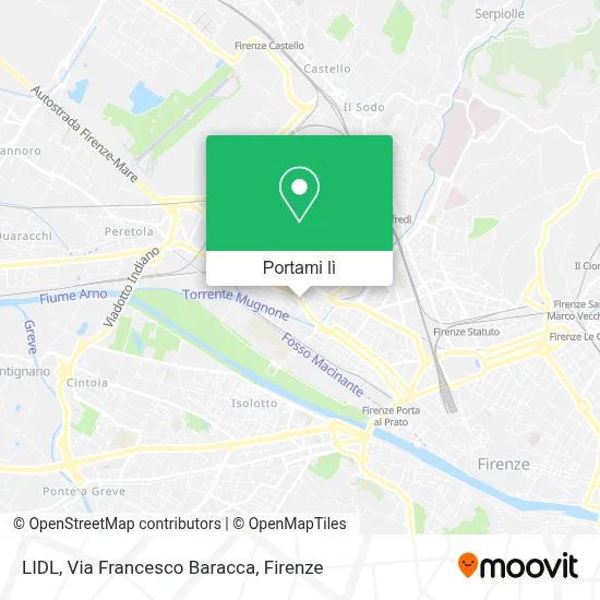 Mappa LIDL, Via Francesco Baracca