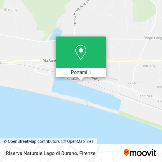 Mappa Riserva Naturale Lago di Burano