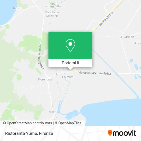 Mappa Ristorante Yume