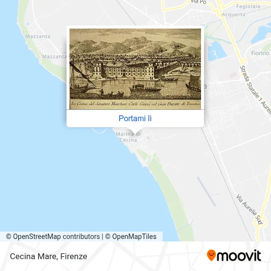 Mappa Cecina Mare