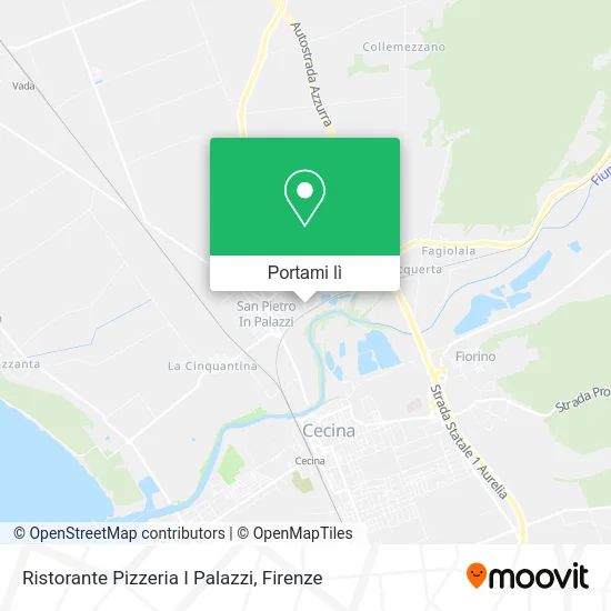 Mappa Ristorante Pizzeria I Palazzi