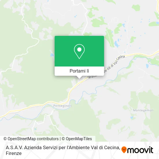 Mappa A.S.A.V. Azienda Servizi per l'Ambiente Val di Cecina