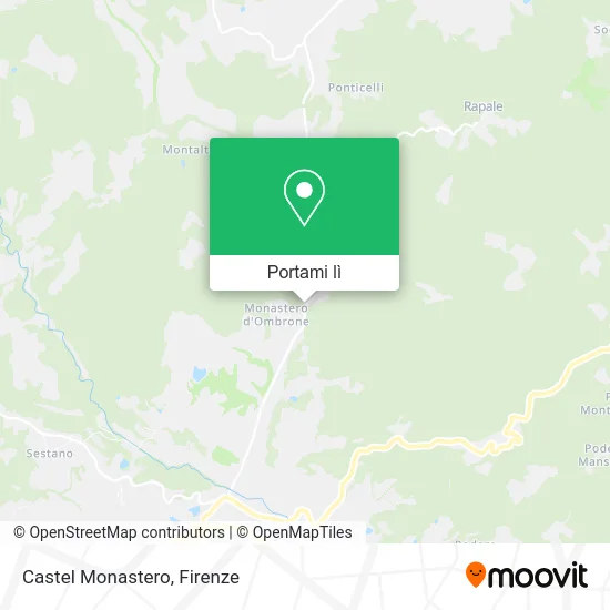 Mappa Castel Monastero