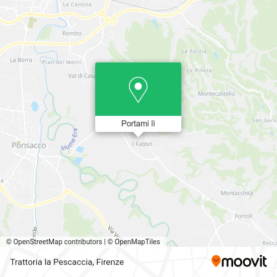 Mappa Trattoria la Pescaccia