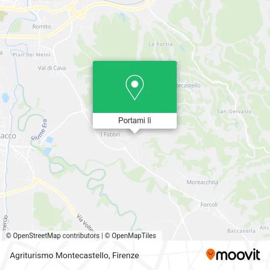 Mappa Agriturismo Montecastello