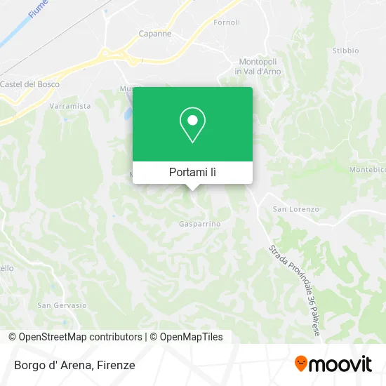 Mappa Borgo d' Arena