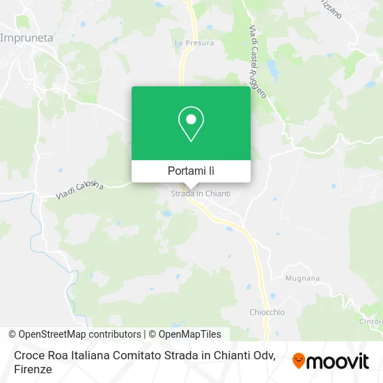 Mappa Croce Roa Italiana Comitato Strada in Chianti Odv