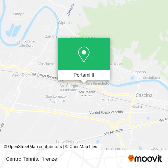 Mappa Centro Tennis