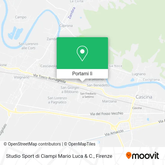 Mappa Studio Sport di Ciampi Mario Luca & C.