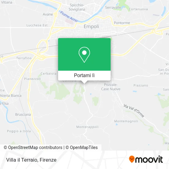 Mappa Villa il Terraio