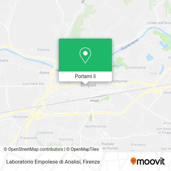 Mappa Laboratorio Empolese di Analisi