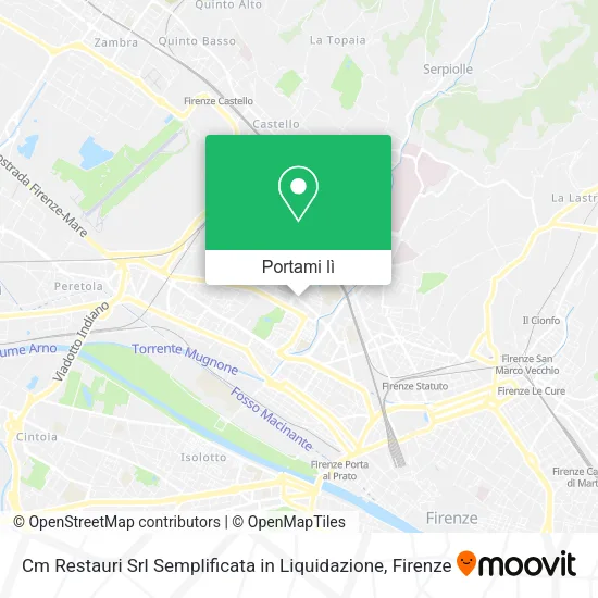 Mappa Cm Restauri Srl Semplificata in Liquidazione