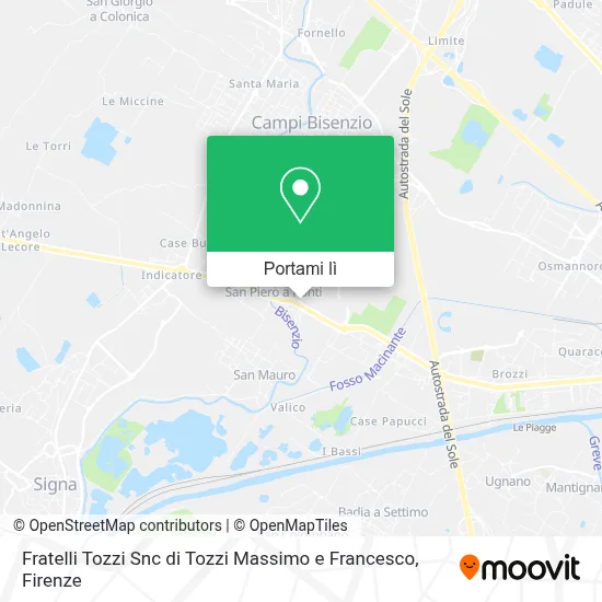 Mappa Fratelli Tozzi Snc di Tozzi Massimo e Francesco