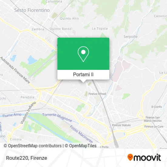 Mappa Route220