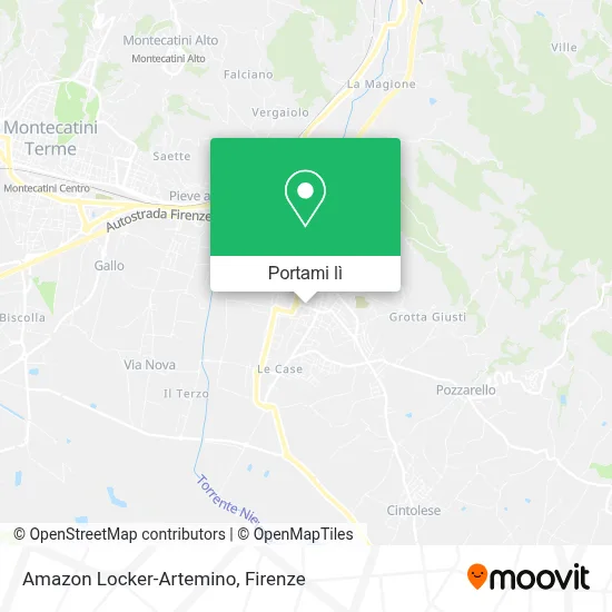 Mappa Amazon Locker-Artemino