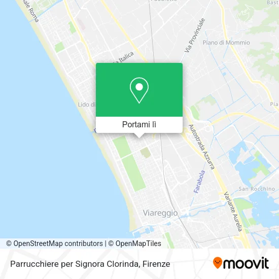 Mappa Parrucchiere per Signora Clorinda