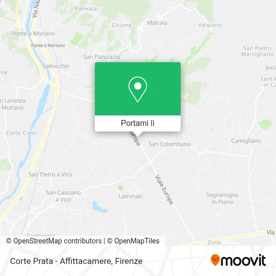 Mappa Corte Prata - Affittacamere
