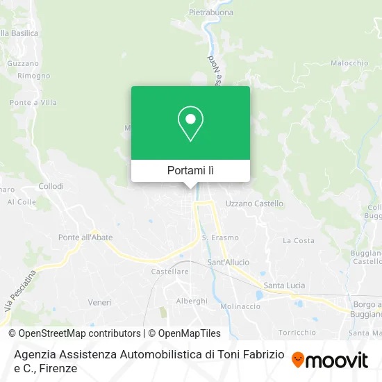 Mappa Agenzia Assistenza Automobilistica di Toni Fabrizio e C.
