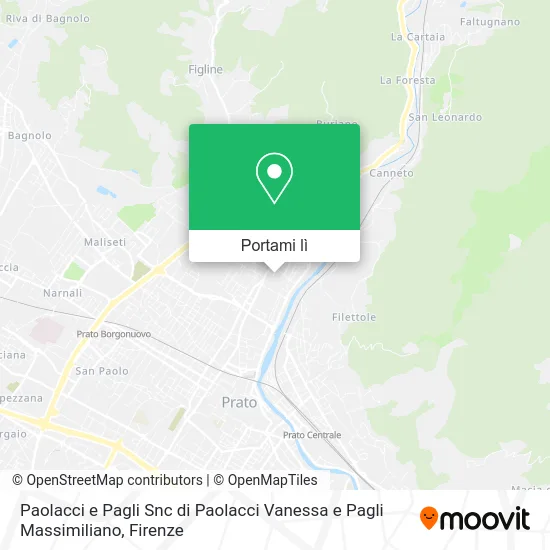 Mappa Paolacci e Pagli Snc di Paolacci Vanessa e Pagli Massimiliano