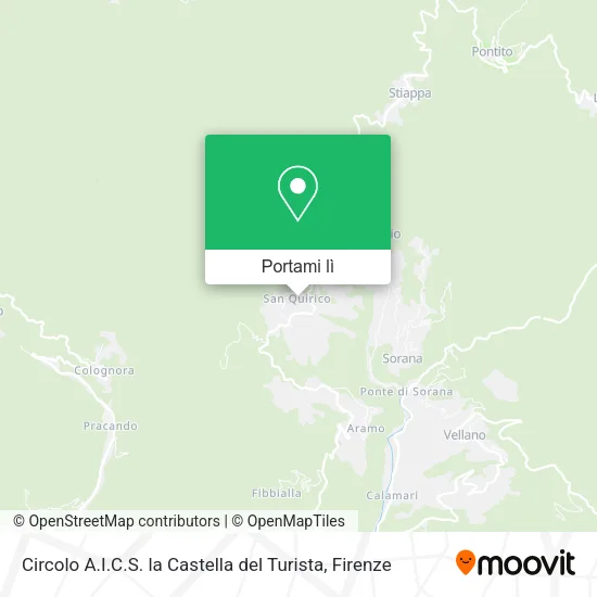 Mappa Circolo A.I.C.S. la Castella del Turista