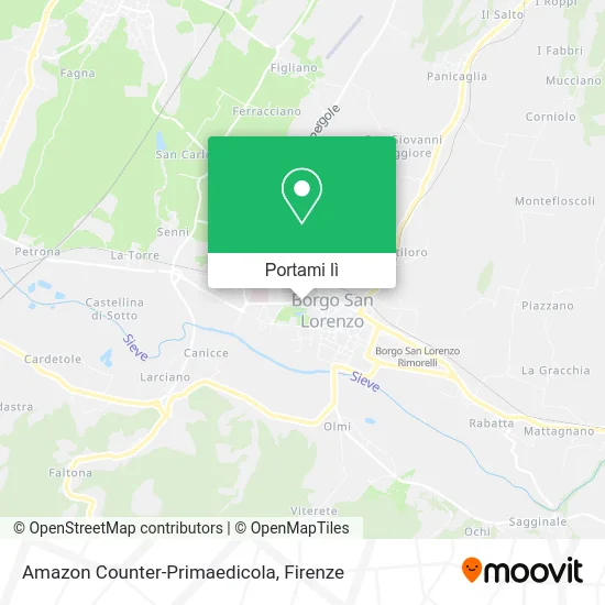 Mappa Amazon Counter-Primaedicola